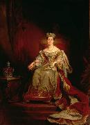 George Hayter Queen Victoria seated on the throne in the House of Lords France oil painting artist